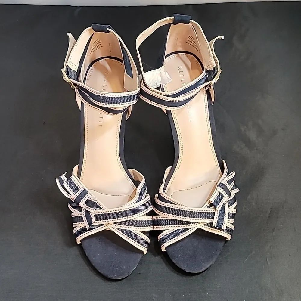 BRAND NEW KELLY &KATIE CALIRASSI MULTIPLE STRAP ACROSS THE TOE WITH BOWKNOT SHOE